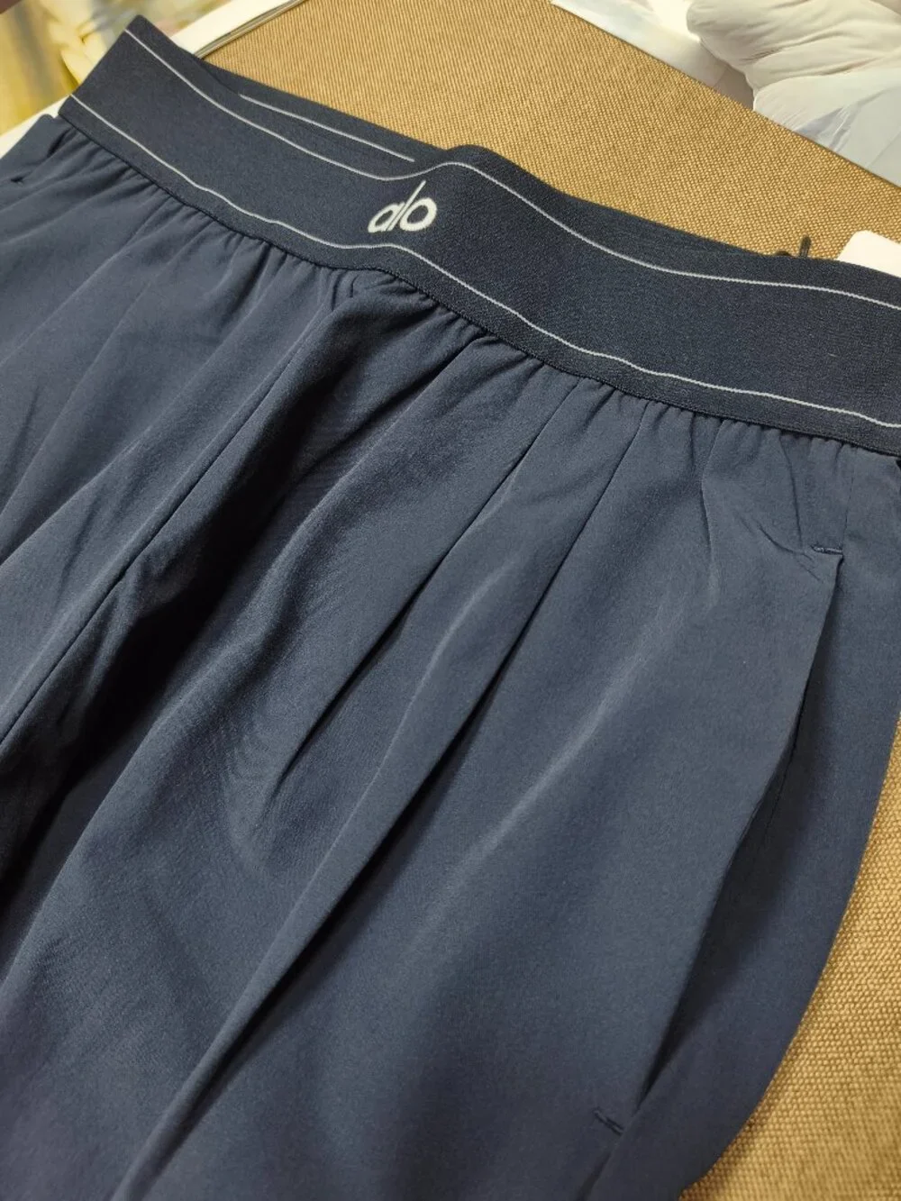 NWT Navy Blue Alo Yoga Suit Up Trouser💧Relaxed Straight Leg Pants Casual Y2K😆